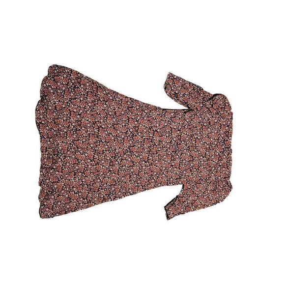 The Kooples Short Printed Dress Gathered Sleeves Floral Women's Small - Picture 6 of 6